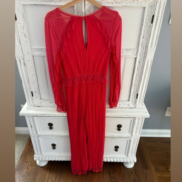 Pink long sleeve jumpsuit - Picture 2 of 10